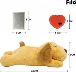 Filo Hondenknuffel Met Hartslag En Warmtebron - Hartslagknuffel Hondenspeelgoed Snuggle Puppy - Knuffel Met Hartslag - Heartbeat Knuffel Hond -Hondenbenodigdheden Korting 1200x1139 11