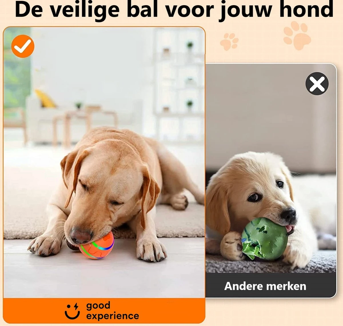 Good Experience Interactieve Hondenbal 3.0 – Honden Speelgoed Intelligentie – Puppy Speelgoed – Hondenspeeltjes – De Enige Die Werkt Met Afstandsbediening – De Veilige Bal Voor Jouw Hond – One Size – Oranje 2 Good Experience Interactieve Hondenbal 3.0 – Honden Speelgoed Intelligentie – Puppy Speelgoed – Hondenspeeltjes – De Enige Die Werkt Met Afstandsbediening – De Veilige Bal Voor Jouw Hond – One Size – Oranje - Afbeelding 2
