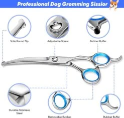 BOTC Schaar Voor Dieren - Set 5 Stuks - Zilver - Effileerscharen - Honden Scharenset - Dierenschaar - Trimscharen - Trimset -Hondenbenodigdheden Korting 1200x1144 3