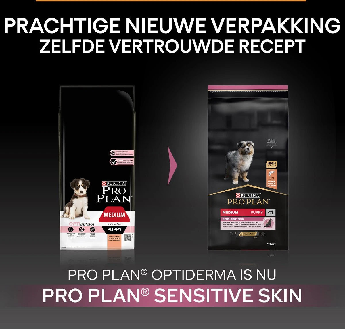 Pro Plan Medium Puppy Sensitive Skin - Honden Droogvoer - Zalm - 12 Kg 3 Pro Plan Medium Puppy Sensitive Skin - Honden Droogvoer - Zalm - 12 Kg - Afbeelding 3