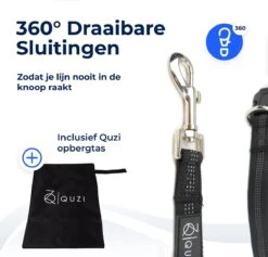 Canicross Looplijn Hond Met Heupriem Voor Hardlopen - Elastische Handsfree Hondenriem - Honden Trainingslijn - 150/200cm - Blauw -Hondenbenodigdheden Korting 1200x1150 14