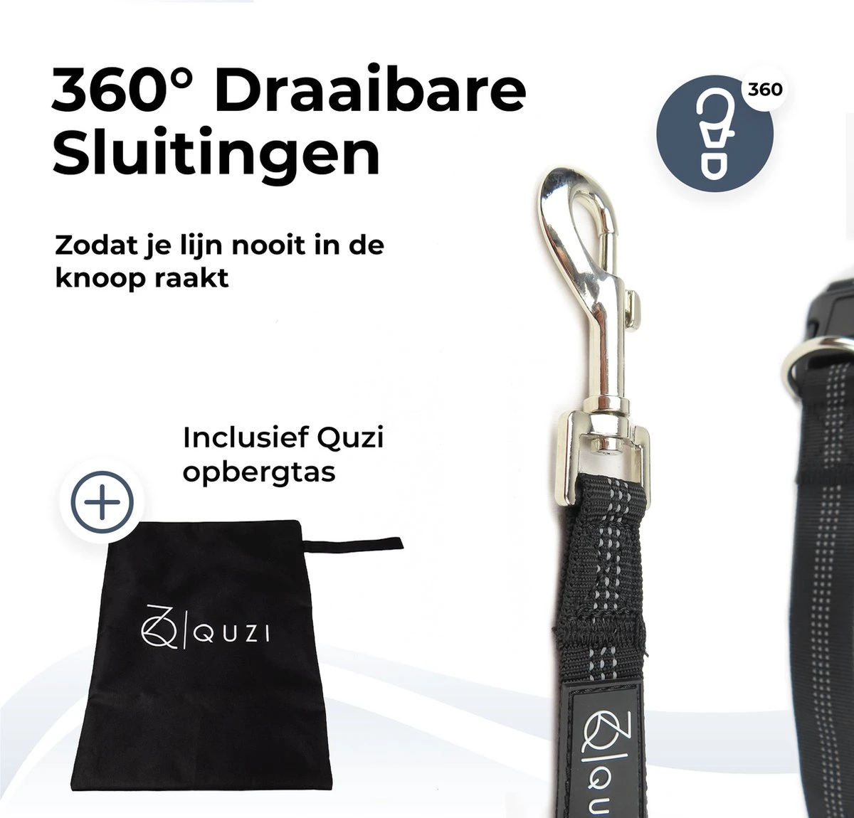 Canicross Looplijn Hond Met Heupriem Voor Hardlopen - Elastische Handsfree Hondenriem - Honden Trainingslijn - 150/200cm - Grijs 5 Canicross Looplijn Hond Met Heupriem Voor Hardlopen - Elastische Handsfree Hondenriem - Honden Trainingslijn - 150/200cm - Grijs - Afbeelding 5
