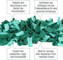 Bella & Balu Snuffelmat Voor Honden (45 X 30 Cm) - Het Snuffelmatten Dient Als Interactief Zoekspel, Bevordert Het Natuurlijk Zoeken Naar Voedsel En Traint De Reukzin Van Uw Hond (Groen) -Hondenbenodigdheden Korting 1200x1150 17