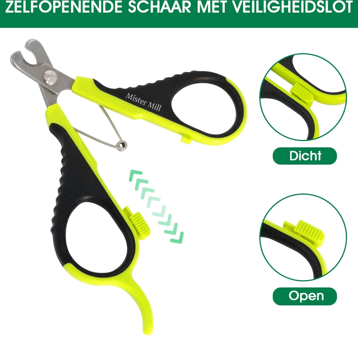 Mister Mill Nagelknipper Kat - Nagelschaar - Kleine Hond (Max. 10 Kg.) Vogel En Knaagdier 8 Mister Mill Nagelknipper Kat - Nagelschaar - Kleine Hond (Max. 10 Kg.) Vogel En Knaagdier - Afbeelding 8