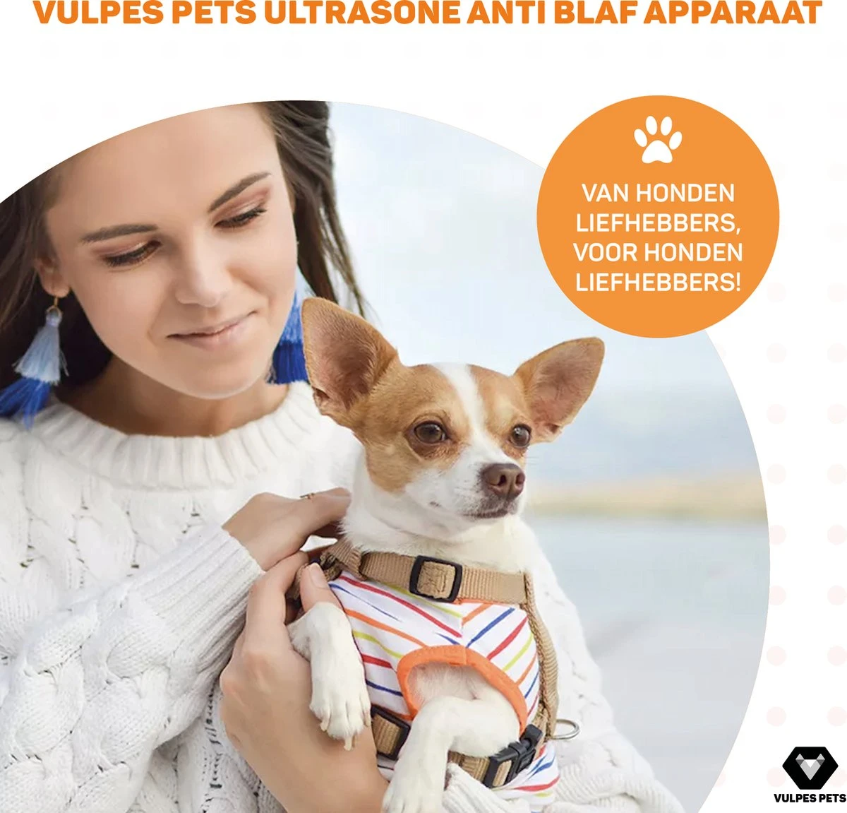 Vulpes Pets® Ultrasone Anti Blaf Apparaat – 3-in-1 Anti Blaf Apparaat Pro - Diervriendelijk & Zonder Schok - Alternatief Anti Blafband - Voor Kleine & Grote Honden - Audio - Flashlight - USB-Oplaadbaar 7 Vulpes Pets® Ultrasone Anti Blaf Apparaat – 3-in-1 Anti Blaf Apparaat Pro - Diervriendelijk & Zonder Schok - Alternatief Anti Blafband - Voor Kleine & Grote Honden - Audio - Flashlight - USB-Oplaadbaar - Afbeelding 7