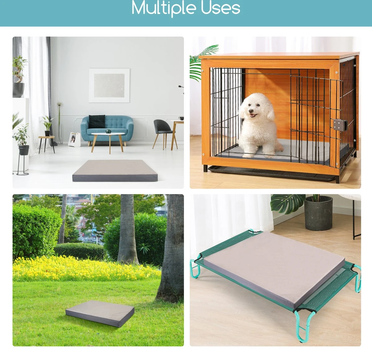 Nobleza Orthopedische Hondenkussen Wasbaar - Hondenbed - Maat S: 60 X 40 X 8 Cm - Grijs 7 Nobleza Orthopedische Hondenkussen Wasbaar - Hondenbed - Maat S: 60 X 40 X 8 Cm - Grijs - Afbeelding 7