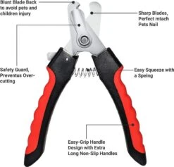 Merkloos Professionele Nagelschaar - Dieren Nagelschaar - Rood & Zwart - Honden Nagelknipper - Hondennagels - Honden Knip Schaar - Honden Knipsch -Hondenbenodigdheden Korting 1200x1153 10