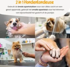 Loyalpetclub® Professionele 2-in-1 Hondentondeuse Voor Dikke Vacht – Draadloze Honden Tondeuse & Hondentrimmer – Stille Tondeuse Katten & Honden Trimset - Inclusief Opbergtasje -Hondenbenodigdheden Korting 1200x1153 5