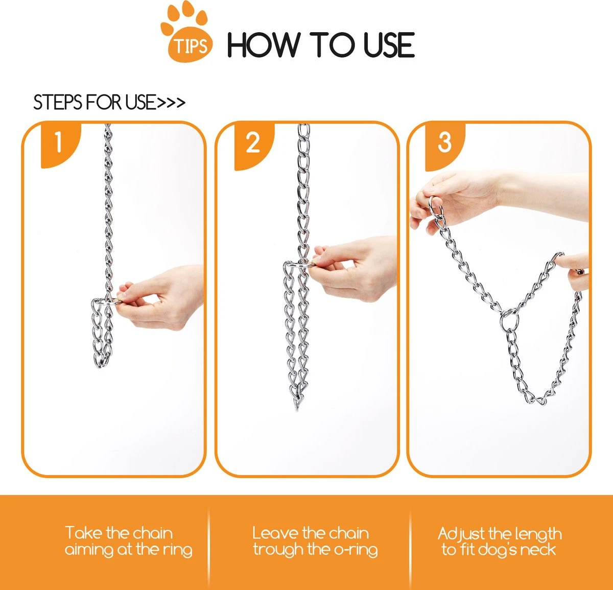 Nobleza Slipketting Hond - Sliphalsband - Trainingshalsband - Hondenketting - Maat L 5 Nobleza Slipketting Hond - Sliphalsband - Trainingshalsband - Hondenketting - Maat L - Afbeelding 5