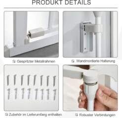 PawHut Afschermhek Voor Honden Veiligheidshek Hondenhek 3 Elementen Kunststof Wit D06-100V01 18 PawHut Afschermhek Voor Honden Veiligheidshek Hondenhek 3 Elementen Kunststof Wit D06-100V01 -Hondenbenodigdheden Korting 1200x1156 9