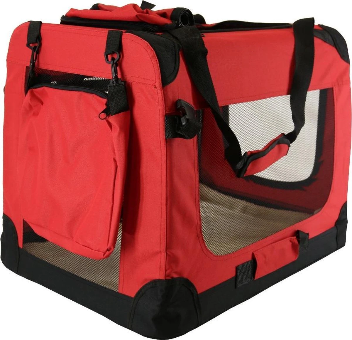 Topmast ReisBench Nylon Bench - Honden Bench XXXL Rood 102x69x69cm - Stoffen Bench - Vouwbench - Auto Bench - Honden 35-50kilo 2 Topmast ReisBench Nylon Bench - Honden Bench XXXL Rood 102x69x69cm - Stoffen Bench - Vouwbench - Auto Bench - Honden 35-50kilo - Afbeelding 2