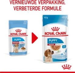 Royal Canin Shn Medium Puppy Pouch - Hondenvoer - 10 X 140 G -Hondenbenodigdheden Korting 1200x1159 19
