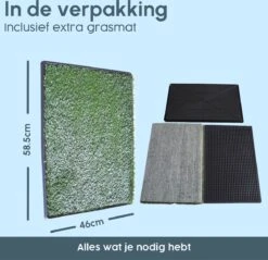 Merkloos Gtrise Hondentoilet Met 2 Matten - Out/Indoor - Zindelijkheidstraining Ebook - Dieren Wc -Hondenbenodigdheden Korting 1200x1162 3