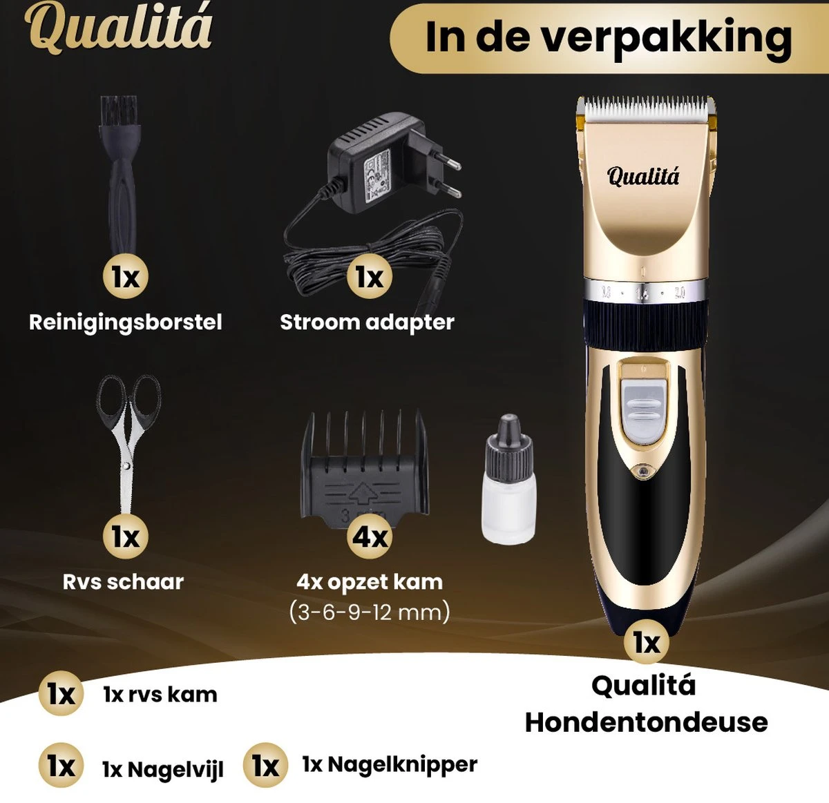 Merkloos Professionele Honden Tondeuse Set - Tondeuse Voor Huisdier Honden En Katten - Hondentrimmer - Hondentondeuse 7 Merkloos Professionele Honden Tondeuse Set - Tondeuse Voor Huisdier Honden En Katten - Hondentrimmer - Hondentondeuse - Afbeelding 7