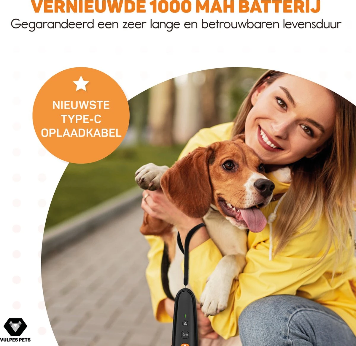 Vulpes Pets® Ultrasone Anti Blaf Apparaat – 3-in-1 Anti Blaf Apparaat Pro - Diervriendelijk & Zonder Schok - Alternatief Anti Blafband - Voor Kleine & Grote Honden - Audio - Flashlight - USB-Oplaadbaar 5 Vulpes Pets® Ultrasone Anti Blaf Apparaat – 3-in-1 Anti Blaf Apparaat Pro - Diervriendelijk & Zonder Schok - Alternatief Anti Blafband - Voor Kleine & Grote Honden - Audio - Flashlight - USB-Oplaadbaar - Afbeelding 5