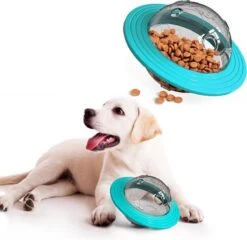 Merkloos Hondenspeeltje UFO Blauw Geschikt Voor Puppy's Tot En Met Grote Honden - Honden Speelgoed - Anti Bijt Speelgoed - Voerbal - Honden Speelgoed Intelligentie - Bijtspeelgoed - Interactieve Hond - Hondenspeeltjes - Traingsbal - Sterk Materiaal - Blauw -Hondenbenodigdheden Korting 1200x1165 17
