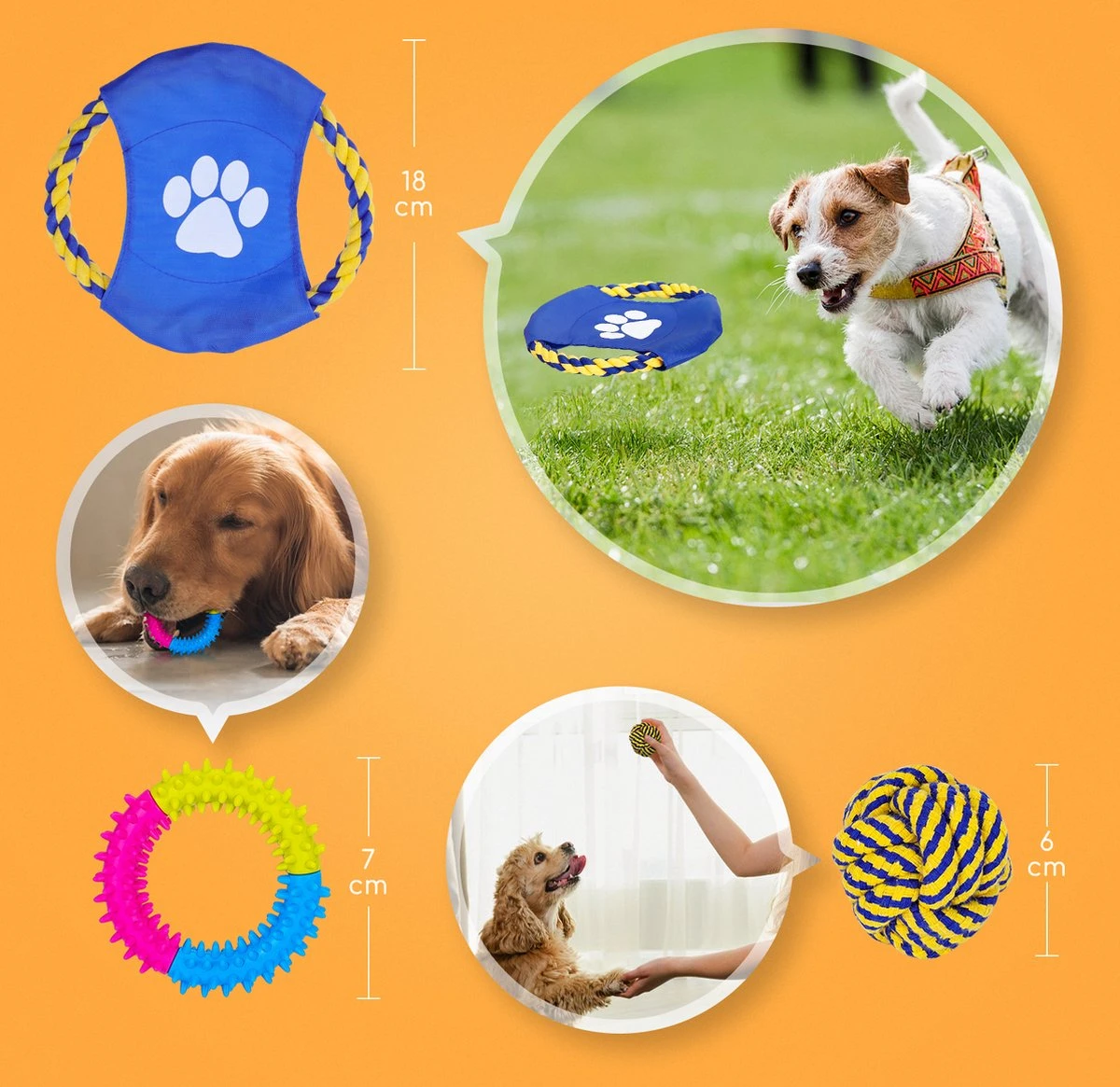 Nobleza Honden Speelgoed Set PLJ - 10 Stuks 8 Nobleza Honden Speelgoed Set PLJ - 10 Stuks - Afbeelding 8