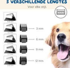 Pawwy Dieren Tondeuse Set Draadloos Voor Honden En Katten – Voor Dikke Vacht - Hondentondeuse – Hondentrimmer - Scheerapparaat - Goud -Hondenbenodigdheden Korting 1200x1165 6