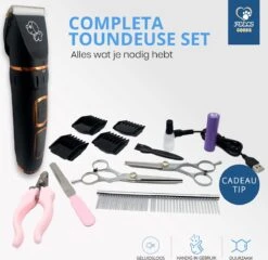 YE™ Professionele Dieren/honden Tondeuse Set Extra Krachtig - Honden Trimmer - Lang Of Kortharige Huisdieren Katten & Honden - Draadloos - Weinig Geluid -Hondenbenodigdheden Korting 1200x1165 7
