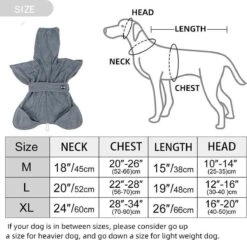 Super Absorberende Honden Badjas Grijs Maat L -Hondenbenodigdheden Korting 1200x1166 7