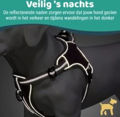 Mmoods Hondentuigje Grijs - Anti-Trek Tuig Voor Puppy's - Hondenharnas Voor Kleine Honden - Reflecterende Halsband Hond - Hondenhalsband Maat S -Hondenbenodigdheden Korting 1200x1167 39