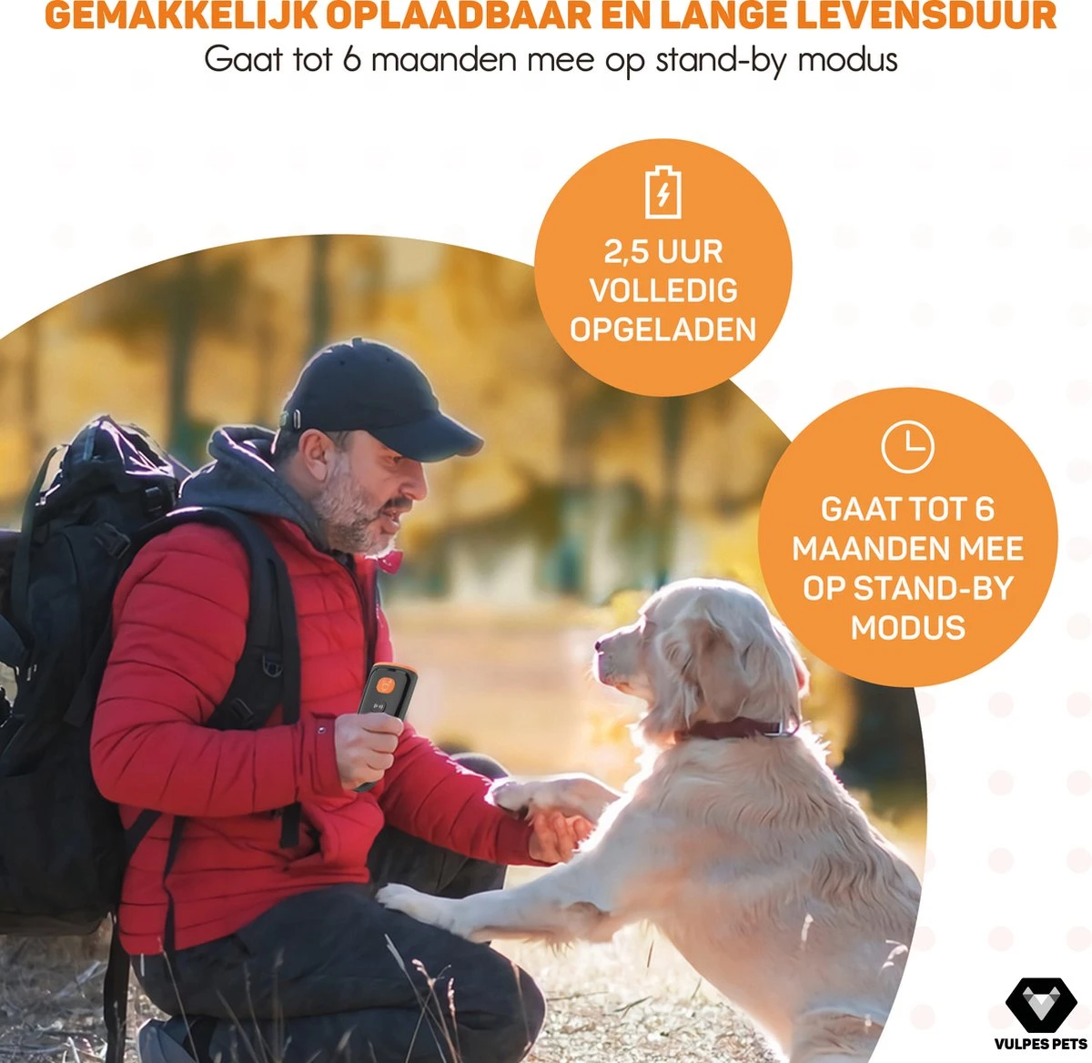 Vulpes Pets® Ultrasone Anti Blaf Apparaat – 3-in-1 Anti Blaf Apparaat Pro - Diervriendelijk & Zonder Schok - Alternatief Anti Blafband - Voor Kleine & Grote Honden - Audio - Flashlight - USB-Oplaadbaar 13 Vulpes Pets® Ultrasone Anti Blaf Apparaat – 3-in-1 Anti Blaf Apparaat Pro - Diervriendelijk & Zonder Schok - Alternatief Anti Blafband - Voor Kleine & Grote Honden - Audio - Flashlight - USB-Oplaadbaar - Afbeelding 13