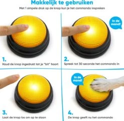 BFreshPets Praatknop Voor Honden - 6 Stuks - Dogbuttons - Hondenspeelgoed - Honden Training - Laat Uw Huisdier Spreken -Hondenbenodigdheden Korting 1200x1170 19