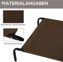 PawHut Hondenstretcher XL 110x68x19 Cm. Bruin / Grijs -Hondenbenodigdheden Korting 1200x1171 12