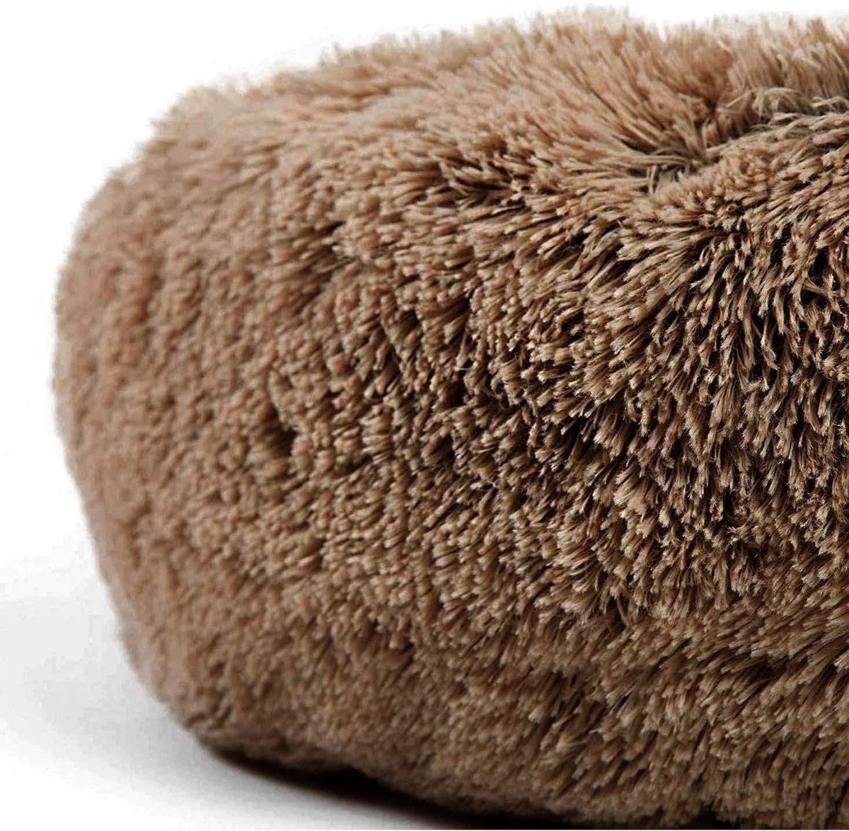 HONDEN RELAX Kussen - Superzacht Fluffy Ronde Mand 100 Cm - Taupe/Zandkleur 6 HONDEN RELAX Kussen - Superzacht Fluffy Ronde Mand 100 Cm - Taupe/Zandkleur - Afbeelding 6