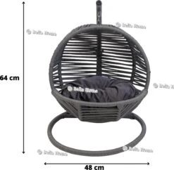 Merkloos Mini Hangstoel Swing Simba Kat / Hond Grijs -Hondenbenodigdheden Korting 1200x1174 17