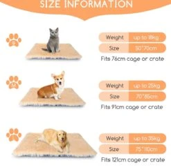 Nobleza Fluffy Benchkussen - Dierenkussen - Hondenkussen - Kattenkussen - Benchmat - Dierenmat - Hondenmat - Kattenmat - Crème - Maat L -Hondenbenodigdheden Korting 1200x1174 19