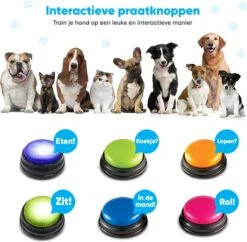 BFreshPets Praatknop Voor Honden - 6 Stuks - Dogbuttons - Hondenspeelgoed - Honden Training - Laat Uw Huisdier Spreken -Hondenbenodigdheden Korting 1200x1175 11