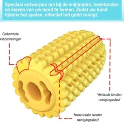 Merkloos Corn Dog Toothbrush - Honden Speelgoed - Hondenspeelgoed - Honden Tandenborstel - Gezond Dieet - Hondenspeeltje - Honden Speelgoed Intelligentie -Hondenbenodigdheden Korting 1200x1176 13