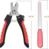 Merkloos Professionele Nagelknipper Met Nagelvijl - Nagelschaar Voor Dieren - Met Veiligheidsslot Inclusief Vijl - 16 CM