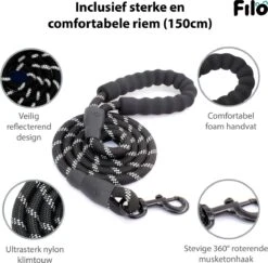 Filo Anti Trek Hondentuig Maat XL Met Hondenriem - Y Tuig Hond Verstelbaar - Hondenharnas Met Hondenlijn - Honden Tuigje - Leiband Hond - Hondentuigje - Extra Large - Riem -Hondenbenodigdheden Korting 1200x1180 14