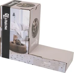 District 70 MAZE 3-in-1 Opvouwbare Kartonnen Kattenmand - Inclusief Catnip Balletje - Voor Slapen, Spelen En Krabben! -Hondenbenodigdheden Korting 1200x1180 7