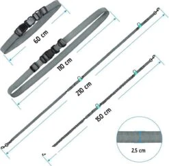 Oak's First Elastische En Diervriendelijke Looplijn Met Heupriem - Hondenriem - 150cm/210cm - Grijs 8 Oak's First Elastische En Diervriendelijke Looplijn Met Heupriem - Hondenriem - 150cm/210cm - Grijs -Hondenbenodigdheden Korting 1200x1180 8