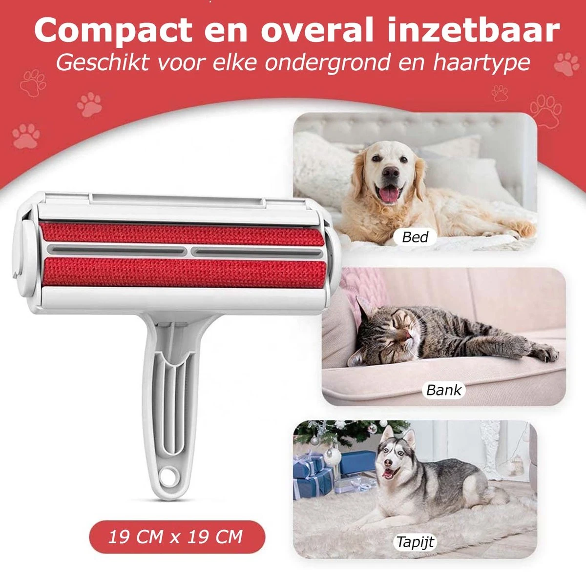 PluizenBOEF® Huisdierhaar Verwijderaar - Haarverwijderaar Voor Huisdieren - Hondenhaar - Kattenhaar - Pluizenborstel 6 PluizenBOEF® Huisdierhaar Verwijderaar - Haarverwijderaar Voor Huisdieren - Hondenhaar - Kattenhaar - Pluizenborstel - Afbeelding 6