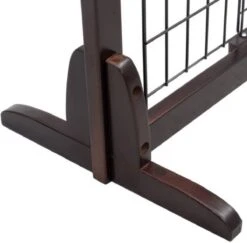 Hondenhek - Traphekje Hond - Traphekje Zonder Boren - Traphekje - BxH 161-97 X 53 Cm - Koffiebruin -Hondenbenodigdheden Korting 1200x1182 14