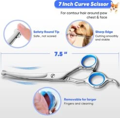 BOTC Schaar Voor Dieren - Set 5 Stuks - Zilver - Effileerscharen - Honden Scharenset - Dierenschaar - Trimscharen - Trimset -Hondenbenodigdheden Korting 1200x1182 2