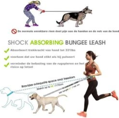 Looplijn Met Heupriem Hands Free - Hondenriem - Reflecterende Hardloopband -Elastische Leiband - Heuptas En Flessenhouder - Zwart - 150 Cm Tot 210 Cm -Hondenbenodigdheden Korting 1200x1185 15