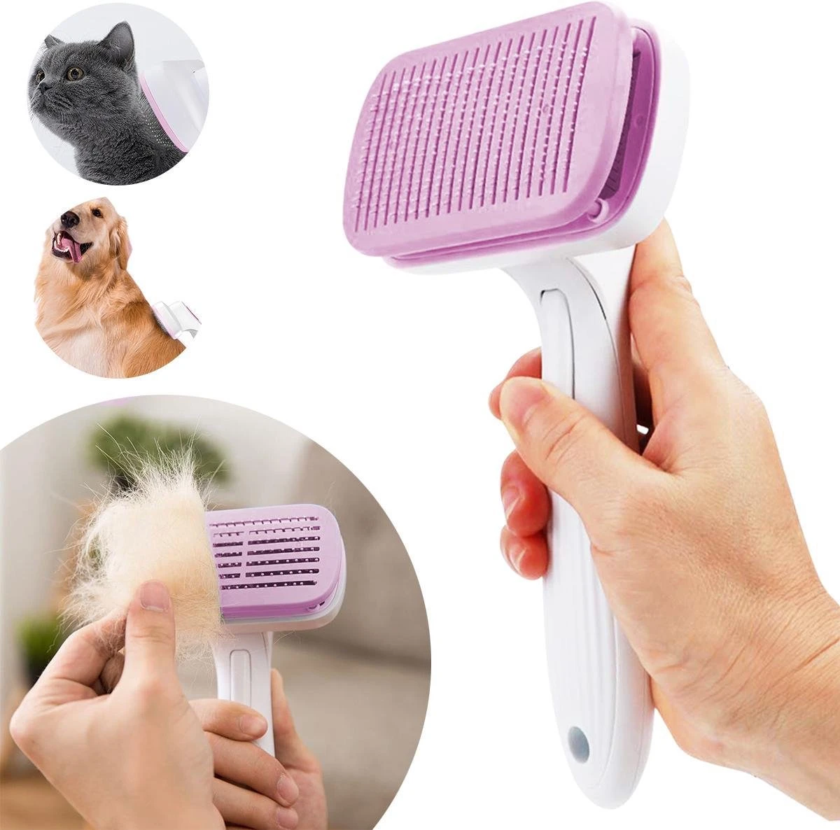 Lubadoo® - Kattenborstel - Hondenborstel - Kattenkam - Kattenhaar - Hondenhaar - Huisdierhaar Verwijderaar - Haarverwijderaar Voor Huisdieren - Langharig - Kortharig - Roze 1 Lubadoo® - Kattenborstel - Hondenborstel - Kattenkam - Kattenhaar - Hondenhaar - Huisdierhaar Verwijderaar - Haarverwijderaar Voor Huisdieren - Langharig - Kortharig - Roze