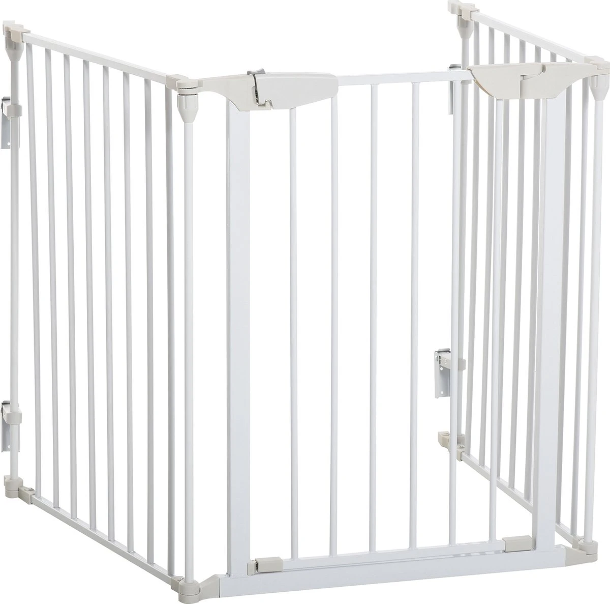 PawHut Afschermhek Voor Honden Veiligheidshek Hondenhek 3 Elementen Kunststof Wit D06-100V01 5 PawHut Afschermhek Voor Honden Veiligheidshek Hondenhek 3 Elementen Kunststof Wit D06-100V01 - Afbeelding 5