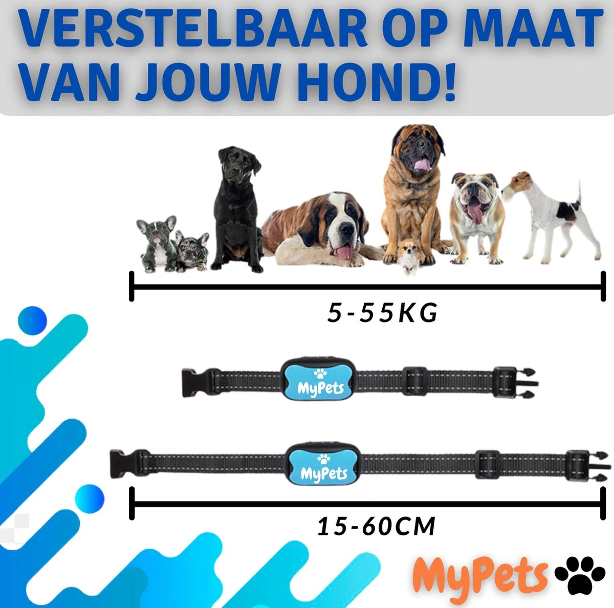 MyPets™ Anti-blafband - Anti Blaf Apparaat - Voor Kleine Honden En Grote Honden - Diervriendelijk - Opvoedingshalsband - Trainingshalsband - 2022/2023 Versie - Inclusief Batterijen 5 MyPets™ Anti-blafband - Anti Blaf Apparaat - Voor Kleine Honden En Grote Honden - Diervriendelijk - Opvoedingshalsband - Trainingshalsband - 2022/2023 Versie - Inclusief Batterijen - Afbeelding 5