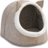 Merkloos Opvouwbaar Kattenhuis - En Hondennest – Cat House - Kattenhol - Cat Cave - Beige