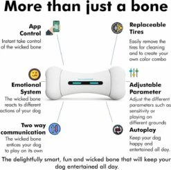 Wickedbone - Automatisch, Interactief En Intelligent Speelgoed Voor Honden - App & Bluetooth Bestuurbaar - USB Oplaadbaar -Hondenbenodigdheden Korting 1200x1191 17