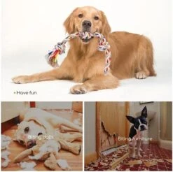 Nobleza Hondentouw - Speeltouw Hond - Flostouw Hond - Trektouw Hond - Lang - Geknoopt -Hondenbenodigdheden Korting 1200x1193 14