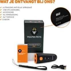 Vulpes Pets® Ultrasone Anti Blaf Apparaat – 3-in-1 Anti Blaf Apparaat Pro - Diervriendelijk & Zonder Schok - Alternatief Anti Blafband - Voor Kleine & Grote Honden - Audio - Flashlight - USB-Oplaadbaar 26 Vulpes Pets® Ultrasone Anti Blaf Apparaat – 3-in-1 Anti Blaf Apparaat Pro - Diervriendelijk & Zonder Schok - Alternatief Anti Blafband - Voor Kleine & Grote Honden - Audio - Flashlight - USB-Oplaadbaar -Hondenbenodigdheden Korting 1200x1195 15