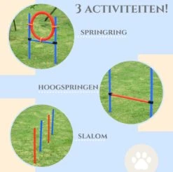 Merkloos Honden Agility Set - 23-delig - Agility Voor De Hond - Agility - Honden Parcours - Honden Training - Rood/Blauw -Hondenbenodigdheden Korting 1200x1196 30