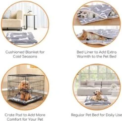 Nobleza Benchkussen - Dierenkussen - Hondenkussen - Kattenkussen - Benchmat - Dierenmat - Hondenmat - Kattenmat - Grijs - Maat S -Hondenbenodigdheden Korting 1200x1197 23